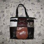 Vintage Y2K western bag buckle bag patchwork bohemian purse