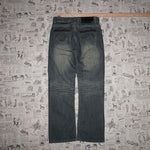 30-Vintage Y2K LAMASINI faded baggy wide leg 00s denim jeans