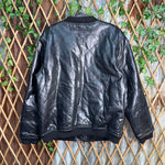 Vintage Y2K rocawear hip hop new york leather zip 00s jacket