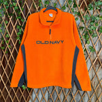 Vintage Y2K Old Navy quarter zip embroider fleece sweatshirt