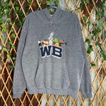 Vintage y2k warner bros 90s looney tunes embroidered hoodie