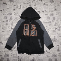 6 - Vintage Y2K Harley Davidson embroider 2000s biker hoodie