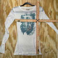 Vintage y2k native threads femme 2000 thin grunge LS t-shirt