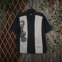Medium- Vintage Y2K Harley Davidson button up mechanic shirt