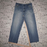 38 -Vintage Y2K 96 North faded baggy 2000s skate denim pants