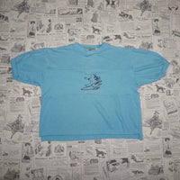 Small -Vintage Y2K surfing crop 1980s youth way cool t-shirt