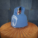 North Carolina foot embroidered star school cap beanie - Blue - OSFA