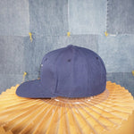 Vintage Y2K Nike 2000s swoosh big logo embroider fitted hat - Blue - OSFA