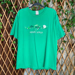 Vintage / Y2K Irish yoga drunk beer bar 2000s faded t-shirt