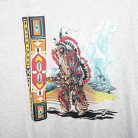 XXL - Vintage Y2K American Vintage T-Shirts native american - Gray - XXL