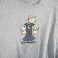 XXL - Vintage Y2K American Vintage T-Shirts popeye cabbage - Gray - XXL