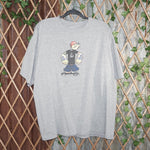 XXL - Vintage Y2K American Vintage T-Shirts popeye cabbage - Gray - XXL