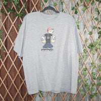 XXL - Vintage Y2K American Vintage T-Shirts popeye cabbage - Gray - XXL