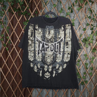 XXL - Vintage Y2K Tapout T-Shirts jumbo mega hit aop style - Black - XXL