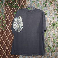 XXL - Vintage Y2K Tapout T-Shirts jumbo mega hit aop style - Black - XXL