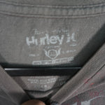 XL - Vintage Y2K Hurley T-Shirts big jumbo print faded skate - Gray - XL