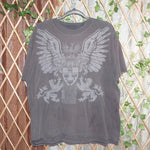 XXL - Vintage Y2K American Vintage T-Shirts big vulture - Gray - XXL