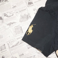L - Vintage Y2K Polo Ralph Lauren T-Shirts black watch faded - L