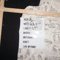 Vintage Y2K T-Shirts bedrock blues flintstones cartoon - Black