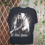 L - Vintage Y2K American Vintage T-Shirts religious jesus - Black - L