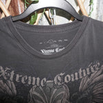 L - Vintage Y2K Xtreme Couture T-Shirts grunge angel wings - Black - L