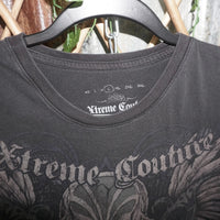 L - Vintage Y2K Xtreme Couture T-Shirts grunge angel wings - Black - L