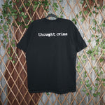 XL - Vintage Y2K American Made Distribute T-Shirts thought - Black - XL