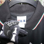 L - Vintage Y2K Fila T-Shirts france 1998 world cup polo - Black - L