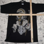 XL - Vintage Y2K American Vintage T-Shirts gangster smurf - Block - XL