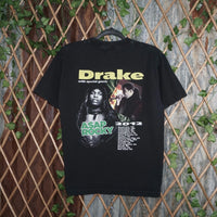 M - Vintage Y2K American Vintage T-Shirts drake front head - Black - M
