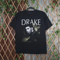 M - Vintage Y2K American Vintage T-Shirts drake front head - Black - M