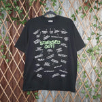 L - Vintage Y2K American Village A Personality Yo You Quiet Watch Out I'm Cranky Clenched Fists American Sportswear Day To 1991 - Black - L