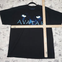 XL - Vintage Y2K American With His T-Shirts avatar blue - Black - XL