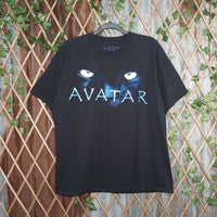 XL - Vintage Y2K American With His T-Shirts avatar blue - Black - XL