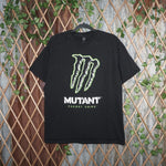 L - Vintage Y2K American With The T-Shirts mutant energy - Black - L