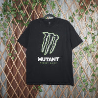 L - Vintage Y2K American With The T-Shirts mutant energy - Black - L