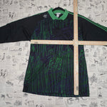 L - Vintage Y2K Adidas T-Shirts long sleeve goalkeeper - Green - L