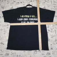L - Vintage Y2K American Vintage T-Shirts know remember once - Black - L