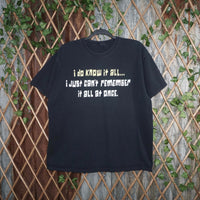 L - Vintage Y2K American Vintage T-Shirts know remember once - Black - L