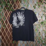M - Vintage Y2K Guess T-Shirts angel wings grunge jamal goth - Black - M