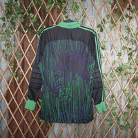 L - Vintage Y2K Adidas T-Shirts long sleeve goalkeeper - Green - L