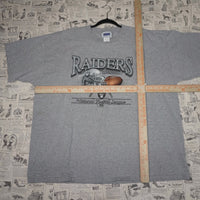 XXL - Vintage Y2K Nfl T-Shirts raiders football oakland los - Gray - XXL