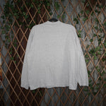 L - Vintage Y2K Quicksilver T-Shirts mock neck lightweight - Gray - L