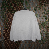 L - Vintage Y2K Quicksilver T-Shirts mock neck lightweight - Gray - L