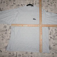 L - Vintage Y2K Quicksilver T-Shirts mock neck lightweight - Gray - L