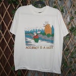 XL - Vintage Y2K American With This T-Shirts fishaholic 1989 - White - XL