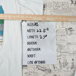 XL - Vintage Y2K American With This T-Shirts fishaholic 1989 - White - XL