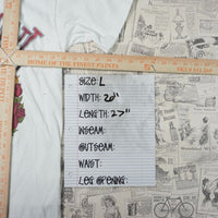 L - Vintage Y2K American With It T-Shirts rose bowl pasadena - White - L
