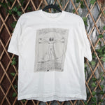 L - Vintage Y2K American Vintage T-Shirts vitruvian man - White - L