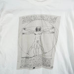 L - Vintage Y2K American Vintage T-Shirts vitruvian man - White - L